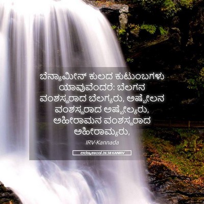 Picture 05 - ಅರಣ್ಯಕಾಂಡ 26:38 KANIRV - ಬೆನ್ಯಾಮೀನ್ ಕುಲದ - Bible Verse Picture