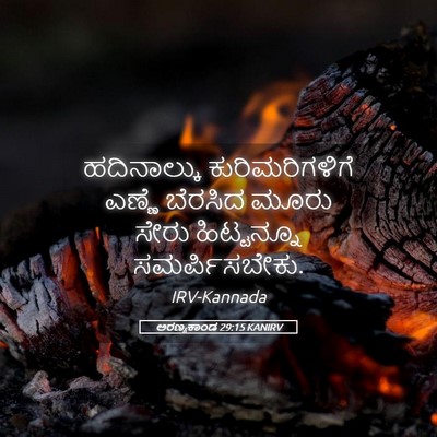 Picture 05 - ಅರಣ್ಯಕಾಂಡ 29:15 KANIRV - ಹದಿನಾಲ್ಕು - Bible Verse Picture
