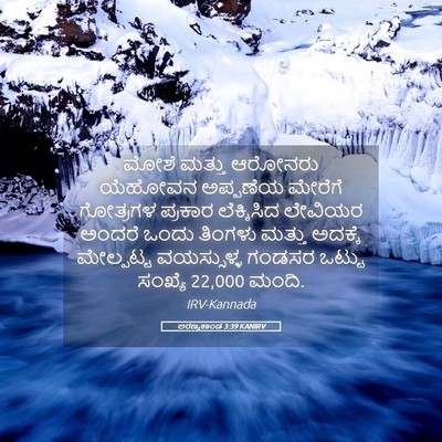 Picture 05 - ಅರಣ್ಯಕಾಂಡ 3:39 KANIRV - ಮೋಶೆ ಮತ್ತು ಆರೋನರು - Bible Verse Picture