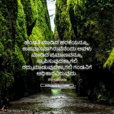 Picture 05 - ಅರಣ್ಯಕಾಂಡ 30:13 KANIRV - ಹೆಂಡತಿ ಮಾಡಿದ - Bible Verse Picture