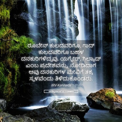 Picture 05 - ಅರಣ್ಯಕಾಂಡ 32:1 KANIRV - ರೂಬೇನ್ ಕುಲದವರಿಗೂ, - Bible Verse Picture