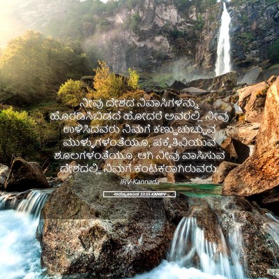 Picture 05 - ಅರಣ್ಯಕಾಂಡ 33:55 KANIRV - ನೀವು ದೇಶದ - Bible Verse Picture