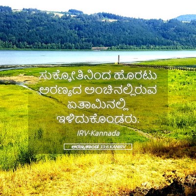 Picture 05 - ಅರಣ್ಯಕಾಂಡ 33:6 KANIRV - ಸುಕ್ಕೋತಿನಿಂದ - Bible Verse Picture