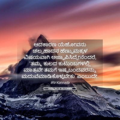 Picture 05 - ಅರಣ್ಯಕಾಂಡ 36:6 KANIRV - ಆದಕಾರಣ ಯೆಹೋವನು - Bible Verse Picture