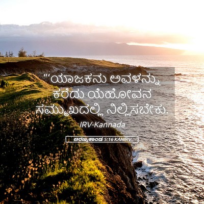 Picture 05 - ಅರಣ್ಯಕಾಂಡ 5:16 KANIRV - “‘ಯಾಜಕನು ಅವಳನ್ನು - Bible Verse Picture