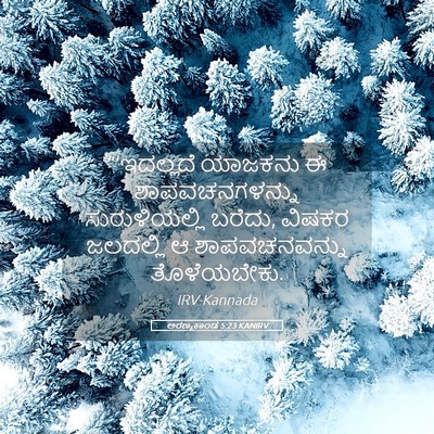Picture 05 - ಅರಣ್ಯಕಾಂಡ 5:23 KANIRV - “‘ಇದಲ್ಲದೆ ಯಾಜಕನು - Bible Verse Picture