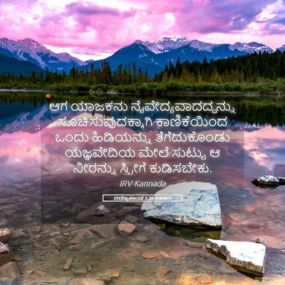 Picture 05 - ಅರಣ್ಯಕಾಂಡ 5:26 KANIRV - ಆಗ ಯಾಜಕನು - Bible Verse Picture