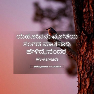 Picture 05 - ಅರಣ್ಯಕಾಂಡ 5:5 KANIRV - ಯೆಹೋವನು ಮೋಶೆಯ - Bible Verse Picture