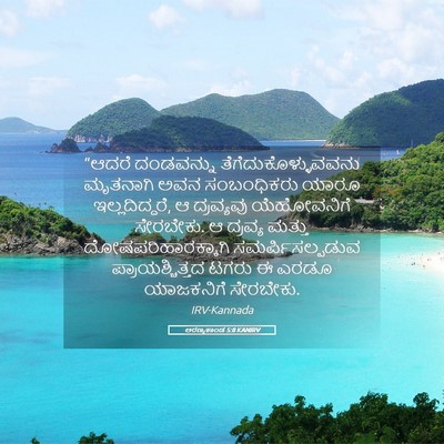 Picture 05 - ಅರಣ್ಯಕಾಂಡ 5:8 KANIRV - “ಆದರೆ ದಂಡವನ್ನು - Bible Verse Picture