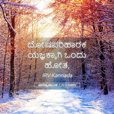 Picture 05 - ಅರಣ್ಯಕಾಂಡ 7:70 KANIRV - ದೋಷಪರಿಹಾರಕ - Bible Verse Picture