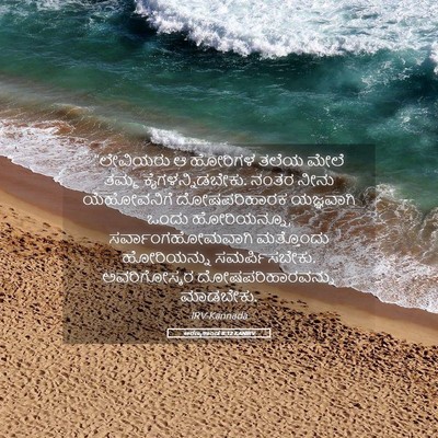 Picture 05 - ಅರಣ್ಯಕಾಂಡ 8:12 KANIRV - “ಲೇವಿಯರು ಆ ಹೋರಿಗಳ - Bible Verse Picture