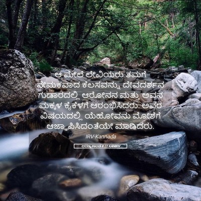 Picture 05 - ಅರಣ್ಯಕಾಂಡ 8:22 KANIRV - ಆ ಮೇಲೆ ಲೇವಿಯರು - Bible Verse Picture