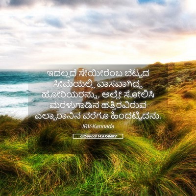 Picture 05 - ಆದಿಕಾಂಡ 14:6 KANIRV - ಇದಲ್ಲದೆ ಸೇಯೀರೆಂಬ - Bible Verse Picture