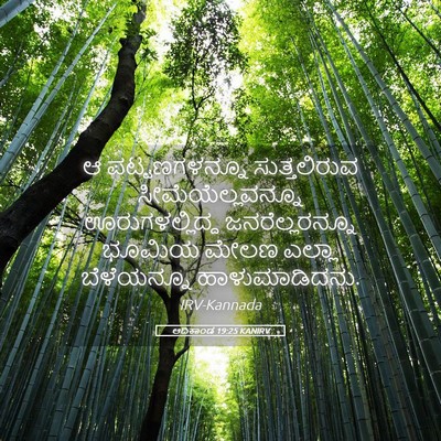 Picture 05 - ಆದಿಕಾಂಡ 19:25 KANIRV - ಆ ಪಟ್ಟಣಗಳನ್ನೂ - Bible Verse Picture