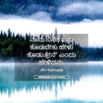 Picture 05 - ಆದಿಕಾಂಡ 30:28 KANIRV - ನಾನು ನಿನಗೆ ಏನು - Bible Verse Picture