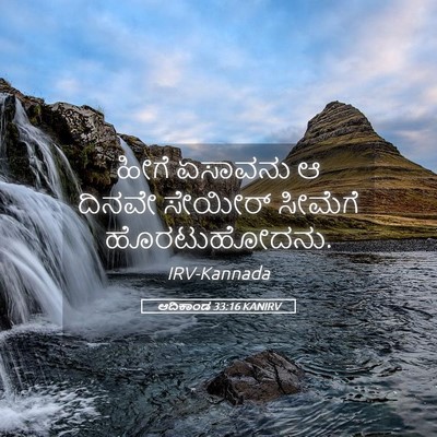 Picture 05 - ಆದಿಕಾಂಡ 33:16 KANIRV - ಹೀಗೆ ಏಸಾವನು ಆ - Bible Verse Picture