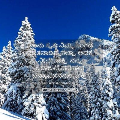 Picture 05 - ಆದಿಕಾಂಡ 45:12 KANIRV - “ನಾನು ಸ್ವತಃ ನಿಮ್ಮ - Bible Verse Picture