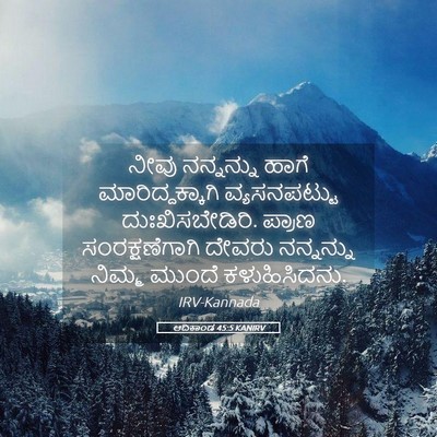 Picture 05 - ಆದಿಕಾಂಡ 45:5 KANIRV - ನೀವು ನನ್ನನ್ನು - Bible Verse Picture