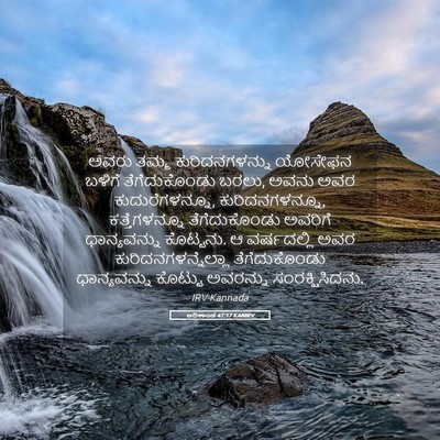 Picture 05 - ಆದಿಕಾಂಡ 47:17 KANIRV - ಅವರು ತಮ್ಮ - Bible Verse Picture