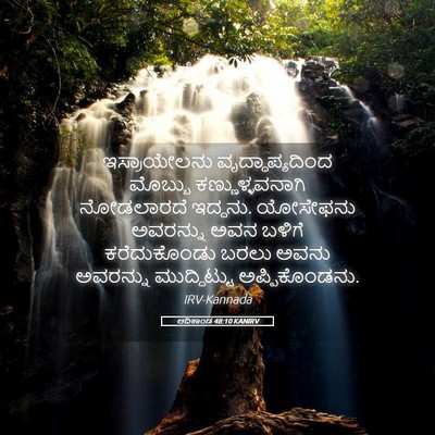 Picture 05 - ಆದಿಕಾಂಡ 48:10 KANIRV - ಇಸ್ರಾಯೇಲನು - Bible Verse Picture