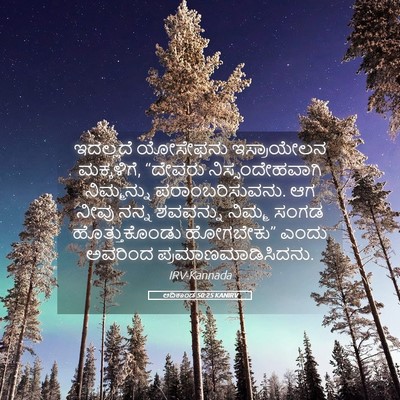 Picture 05 - ಆದಿಕಾಂಡ 50:25 KANIRV - ಇದಲ್ಲದೆ ಯೋಸೇಫನು - Bible Verse Picture