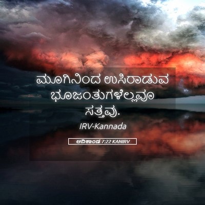 Picture 05 - ಆದಿಕಾಂಡ 7:22 KANIRV - ಮೂಗಿನಿಂದ ಉಸಿರಾಡುವ - Bible Verse Picture