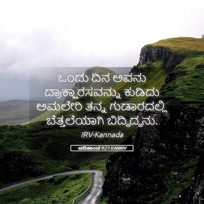 Picture 05 - ಆದಿಕಾಂಡ 9:21 KANIRV - ಒಂದು ದಿನ ಅವನು - Bible Verse Picture