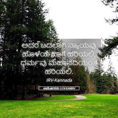 Picture 05 - ಆಮೋಸನು 5:24 KANIRV - ಅದರ ಬದಲಾಗಿ - Bible Verse Picture