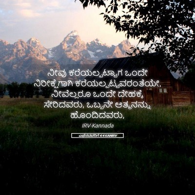 Picture 05 - ಎಫೆಸದವರಿಗೆ 4:4 KANIRV - ನೀವು ಕರೆಯಲ್ಪಟ್ಟಾಗ - Bible Verse Picture