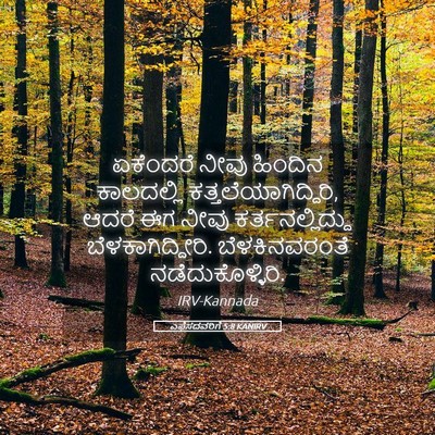 Picture 05 - ಎಫೆಸದವರಿಗೆ 5:8 KANIRV - ಏಕೆಂದರೆ ನೀವು - Bible Verse Picture