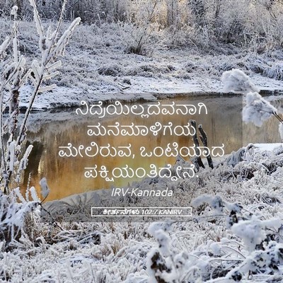 Picture 05 - ಕೀರ್ತನೆಗಳು 102:7 KANIRV -  - Bible Verse Picture