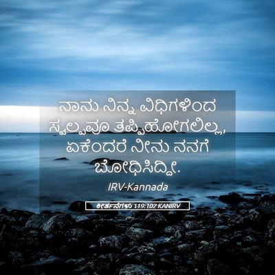 Picture 05 - ಕೀರ್ತನೆಗಳು 119:102 KANIRV - ನಾನು ನಿನ್ನ - Bible Verse Picture