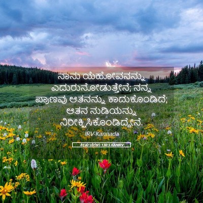 Picture 05 - ಕೀರ್ತನೆಗಳು 130:5 KANIRV - ನಾನು ಯೆಹೋವನನ್ನು - Bible Verse Picture