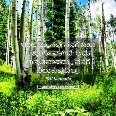 Picture 05 - ಕೀರ್ತನೆಗಳು 139:6 KANIRV - ಇಂಥ ಜ್ಞಾನವು ನನಗೆ - Bible Verse Picture