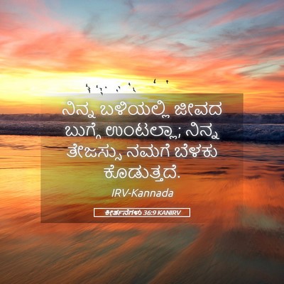 Picture 05 - ಕೀರ್ತನೆಗಳು 36:9 KANIRV - ನಿನ್ನ ಬಳಿಯಲ್ಲಿ - Bible Verse Picture