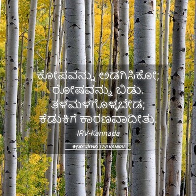 Picture 05 - ಕೀರ್ತನೆಗಳು 37:8 KANIRV - ಕೋಪವನ್ನು - Bible Verse Picture