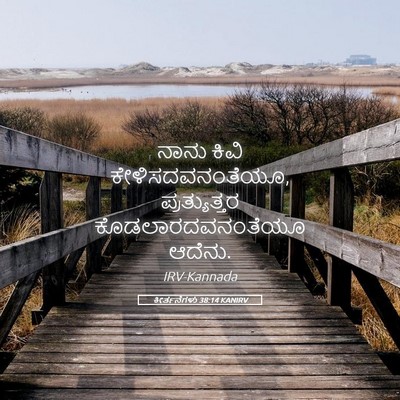 Picture 05 - ಕೀರ್ತನೆಗಳು 38:14 KANIRV - ನಾನು ಕಿವಿ - Bible Verse Picture