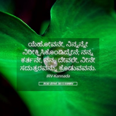 Picture 05 - ಕೀರ್ತನೆಗಳು 38:15 KANIRV - ಯೆಹೋವನೇ, - Bible Verse Picture