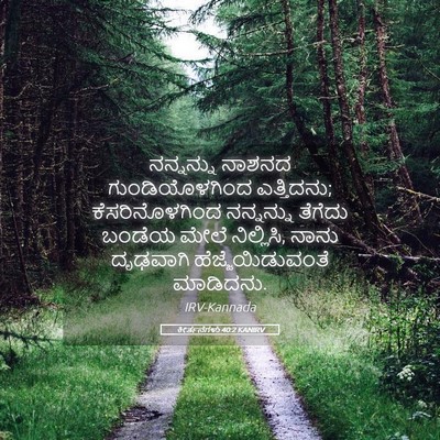 Picture 05 - ಕೀರ್ತನೆಗಳು 40:2 KANIRV - ನನ್ನನ್ನು ನಾಶನದ - Bible Verse Picture