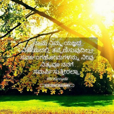 Picture 05 - ಕೀರ್ತನೆಗಳು 50:8 KANIRV - ನಾನು ನಿಮ್ಮ ಯಜ್ಞದ - Bible Verse Picture