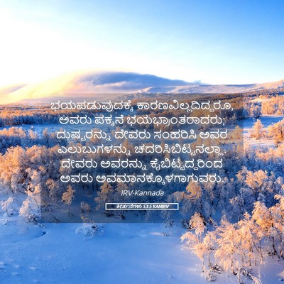 Picture 05 - ಕೀರ್ತನೆಗಳು 53:5 KANIRV - ಭಯಪಡುವುದಕ್ಕೆ - Bible Verse Picture