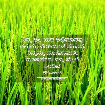 Picture 05 - ಕೀರ್ತನೆಗಳು 69:9 KANIRV - ನಿನ್ನ ಆಲಯದ - Bible Verse Picture