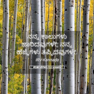 Picture 05 - ಕೀರ್ತನೆಗಳು 73:2 KANIRV - ನನ್ನ ಕಾಲುಗಳು - Bible Verse Picture