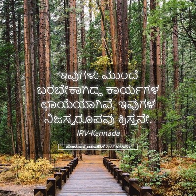 Picture 05 - ಕೊಲೊಸ್ಸೆಯವರಿಗೆ 2:17 KANIRV - ಇವುಗಳು ಮುಂದೆ - Bible Verse Picture