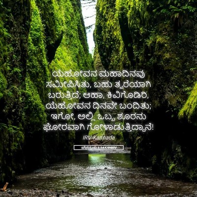 Picture 05 - ಚೆಫನ್ಯನು 1:14 KANIRV - ಯೆಹೋವನ ಮಹಾದಿನವು - Bible Verse Picture