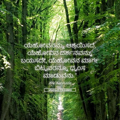 Picture 05 - ಚೆಫನ್ಯನು 1:6 KANIRV - ಯೆಹೋವನನ್ನು - Bible Verse Picture
