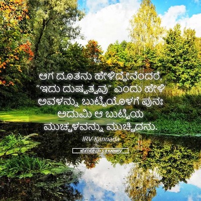 Picture 05 - ಜೆಕರ್ಯನು 5:8 KANIRV - ಆಗ ದೂತನು - Bible Verse Picture