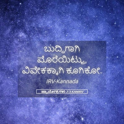 Picture 05 - ಜ್ಞಾನೋಕ್ತಿಗಳು 2:3 KANIRV - ಬುದ್ಧಿಗಾಗಿ - Bible Verse Picture