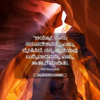 Picture 05 - ಜ್ಞಾನೋಕ್ತಿಗಳು 5:12 KANIRV - “ಅಯ್ಯೋ, ನಾನು - Bible Verse Picture