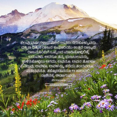 Picture 05 - ದಾನಿಯೇಲನು 11:6 KANIRV - ಕೆಲವು ವರ್ಷಗಳಾದ - Bible Verse Picture